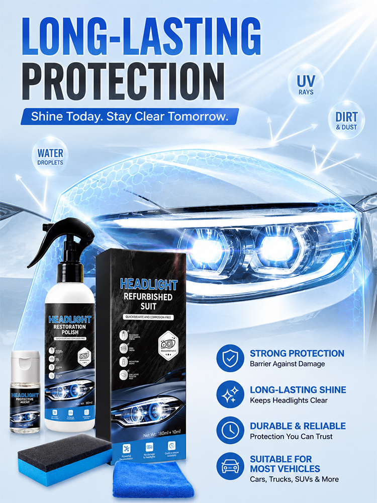 [Effective after one use] Headlight cleaner
