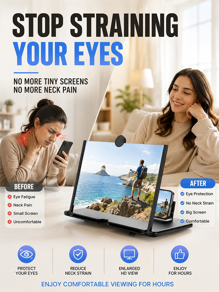 [4K Quality] Mobile Phone Screen Magnifier