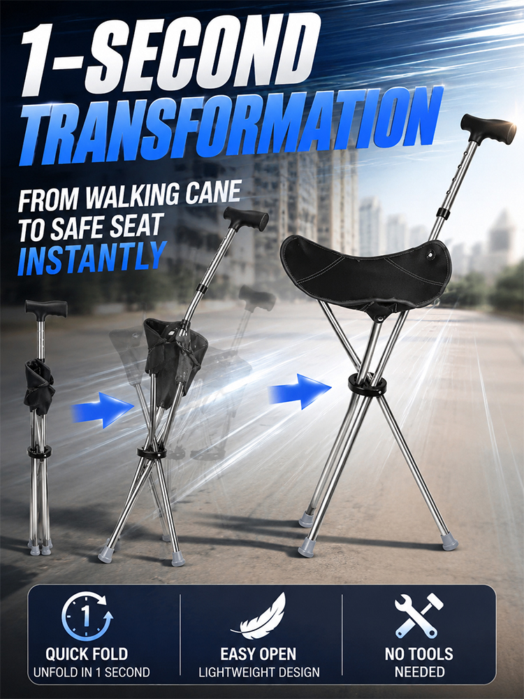 German 2-in-1 seat crutch
