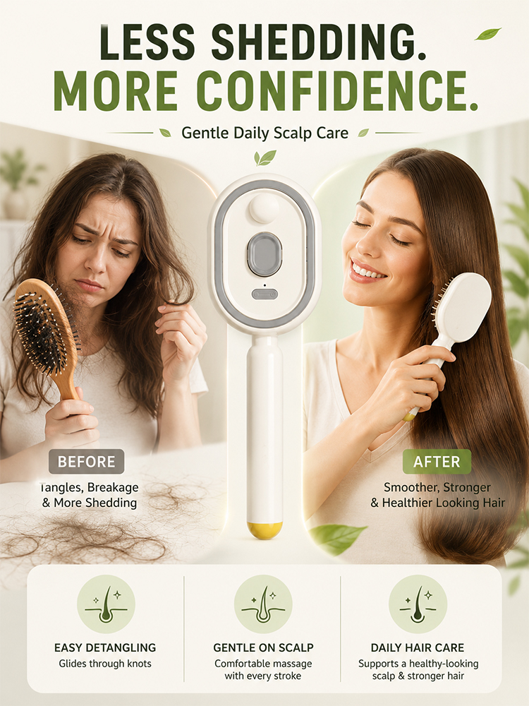Spray essential oil airbag massage comb