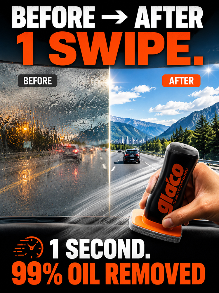 Instantly clear vision, powerful car window stain removal brush