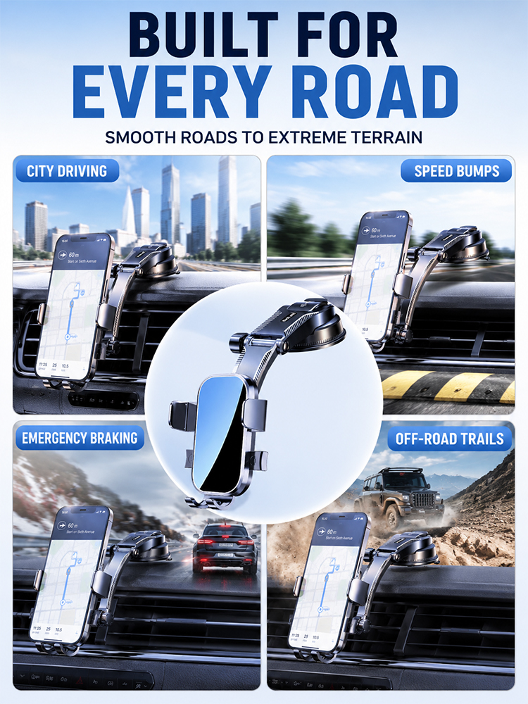 [50W Wireless Charging] Car Phone Holder