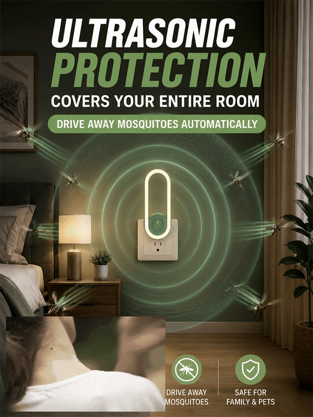 [Mosquito-free for the whole family] Ultrasonic mosquito repellent