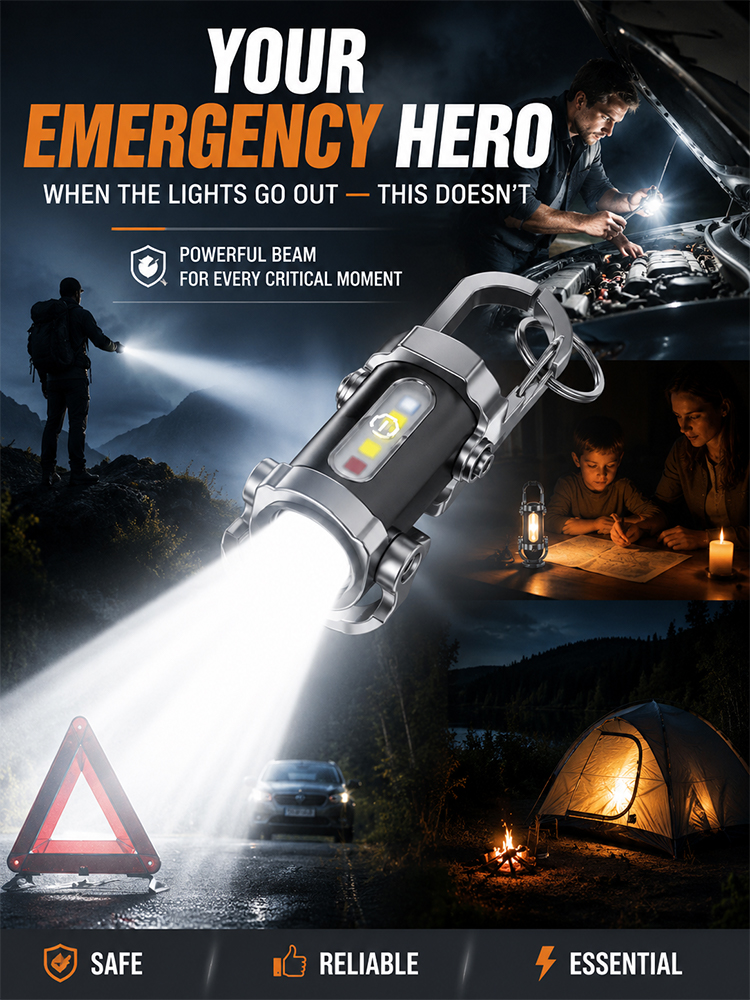 Portable powerful flashlight