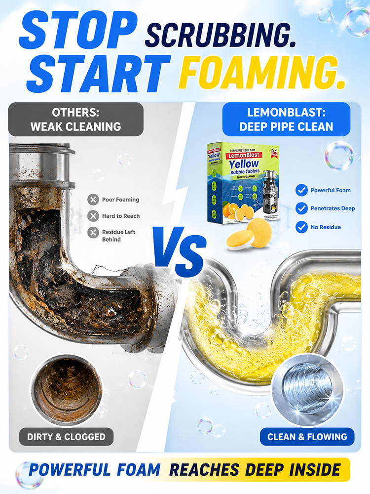 Instantaneous drainage clearance, sewer cleaning effervescent tablet