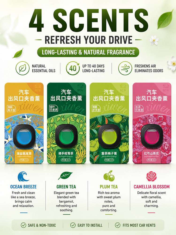[Natural and Fresh] Car Air Vent Fragrance