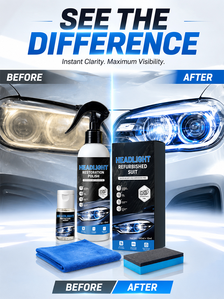 [Effective after one use] Headlight cleaner