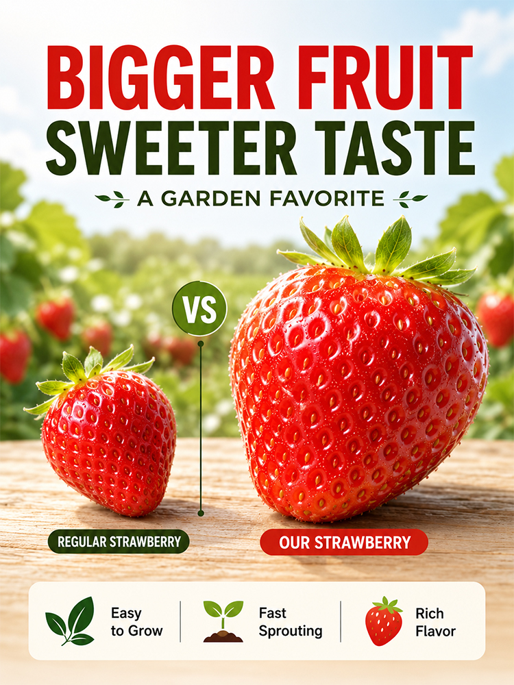 [Bears fruit in 10 days] Cream strawberry seeds