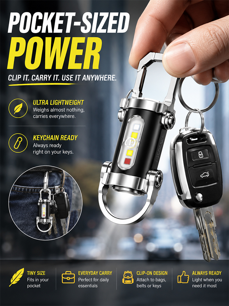 Portable powerful flashlight