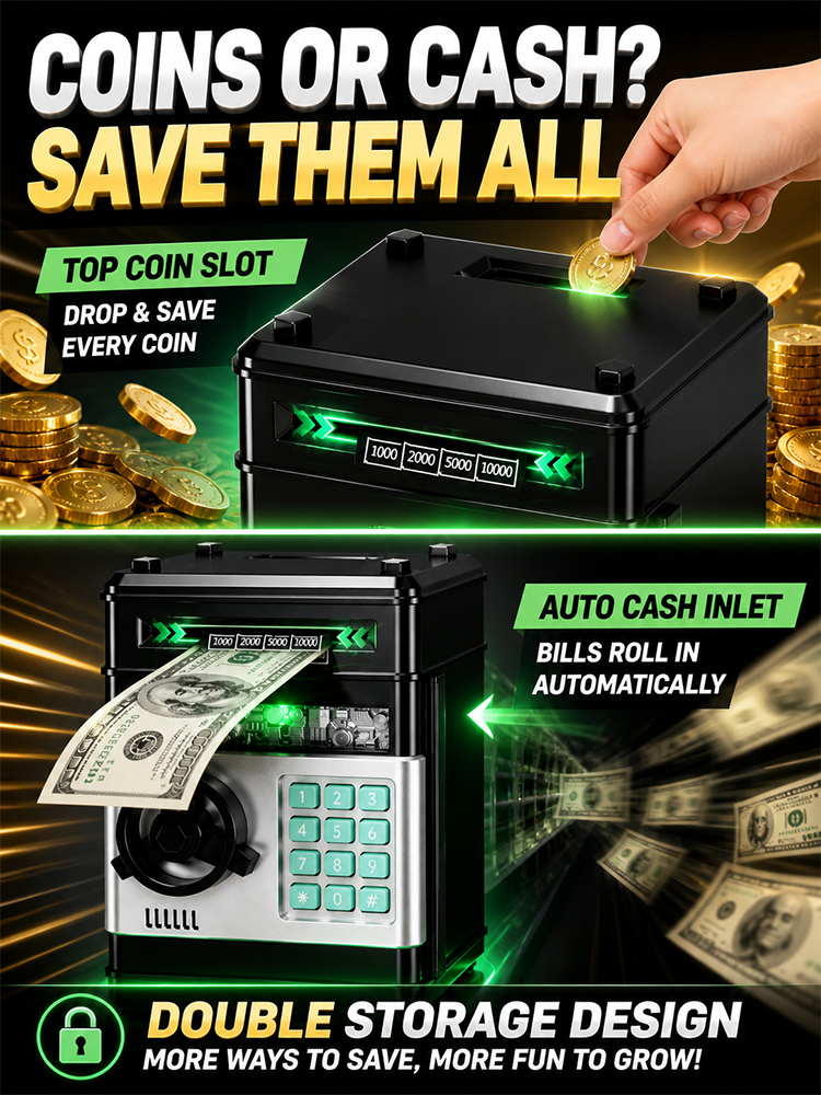 Ultra-secure child password-lock money box