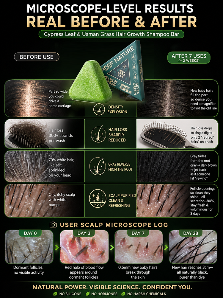 [Instant Results - The Solution for Hair Loss]Usman Herbal Nourishing Repair Shampoo Soap