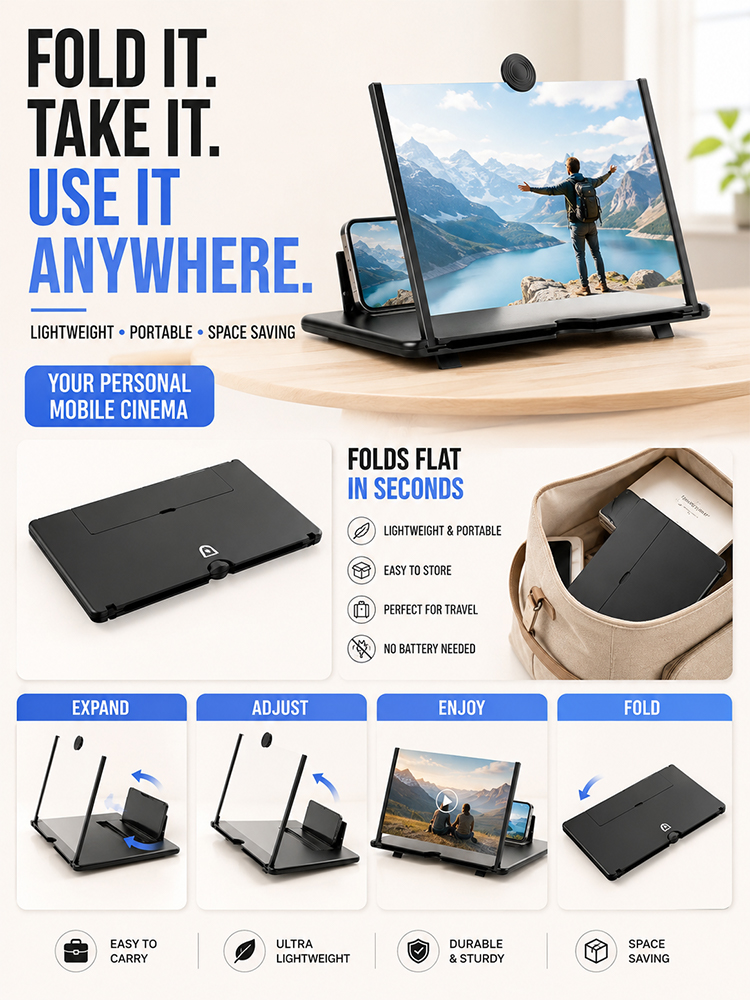 [4K Quality] Mobile Phone Screen Magnifier