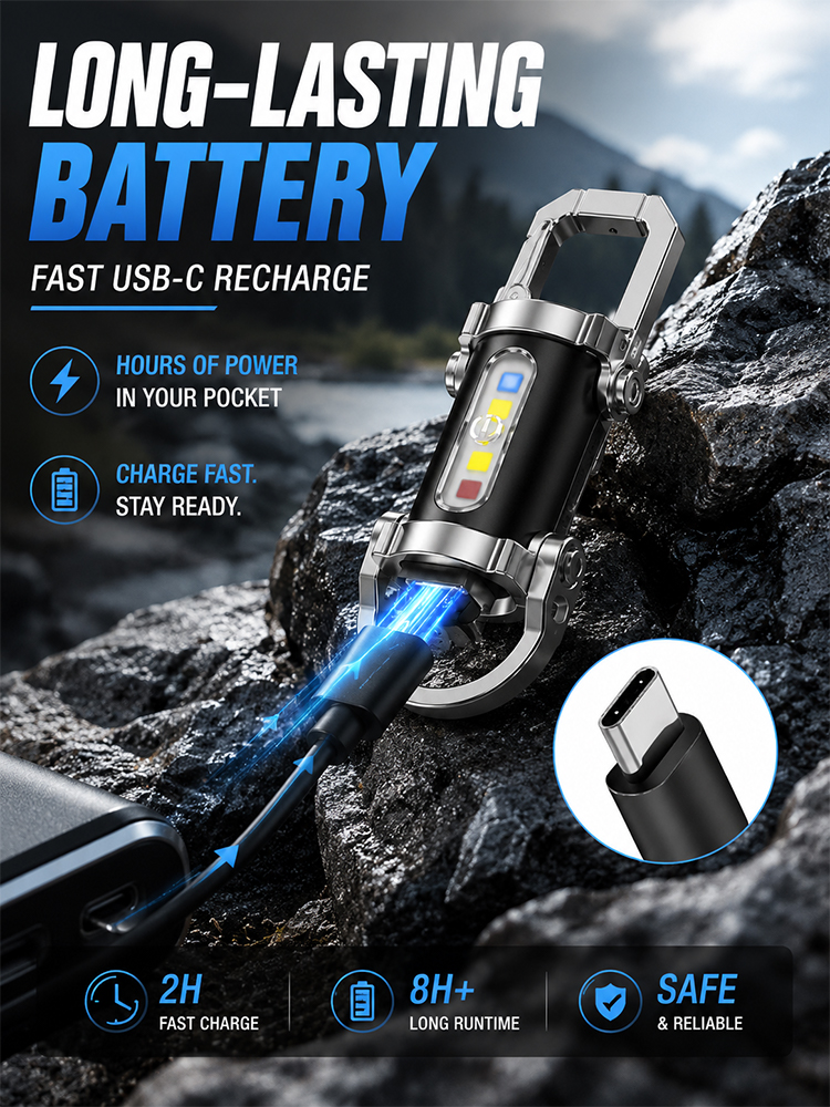 Portable powerful flashlight