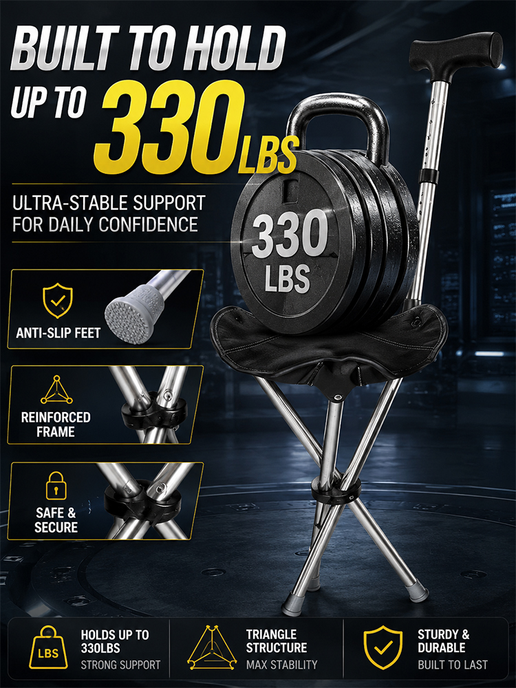 German 2-in-1 seat crutch