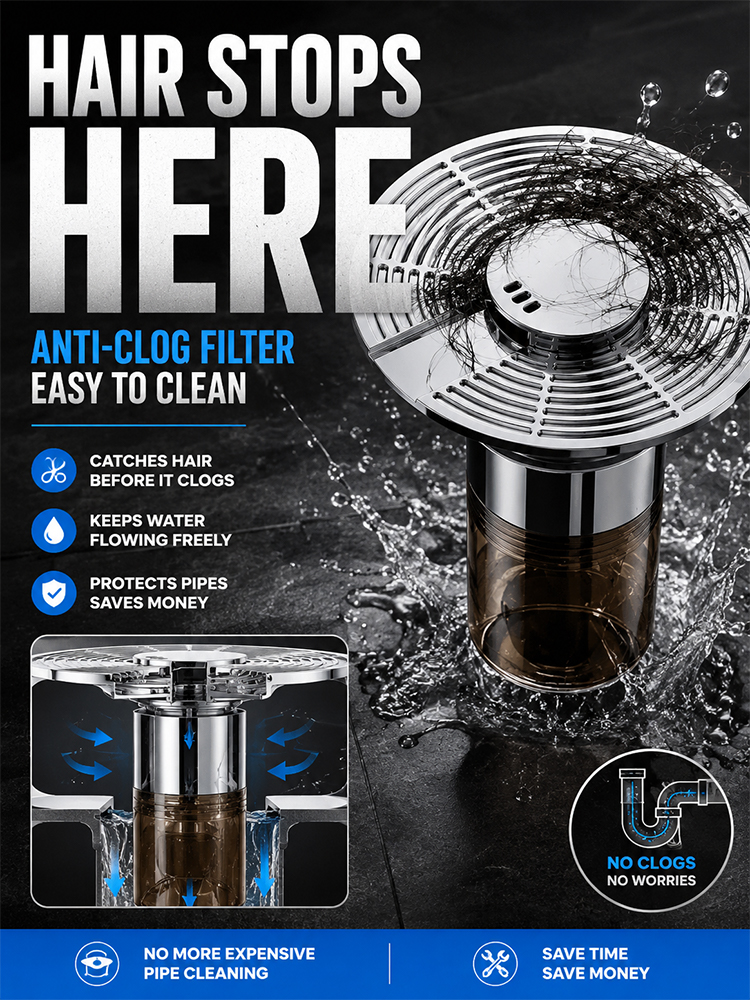 The latest model of anti-blocking and anti-odor floating floor drain