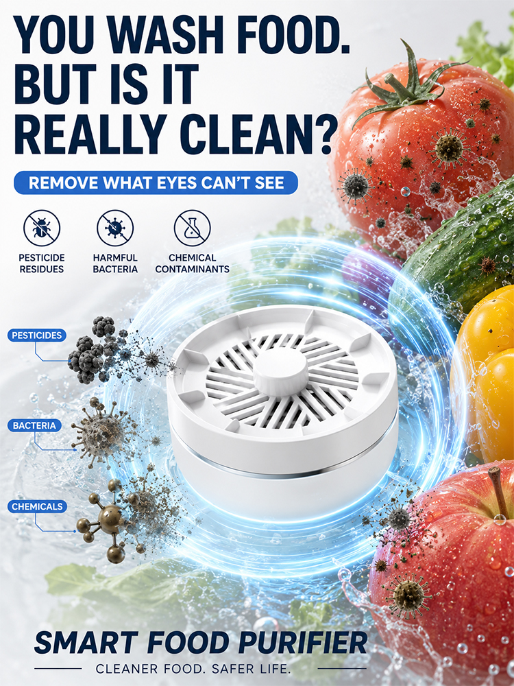 [99% Residue Removal] Food Purifier