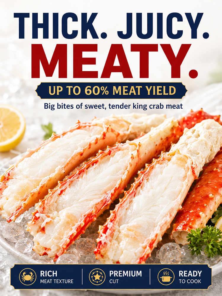King crab leg meat