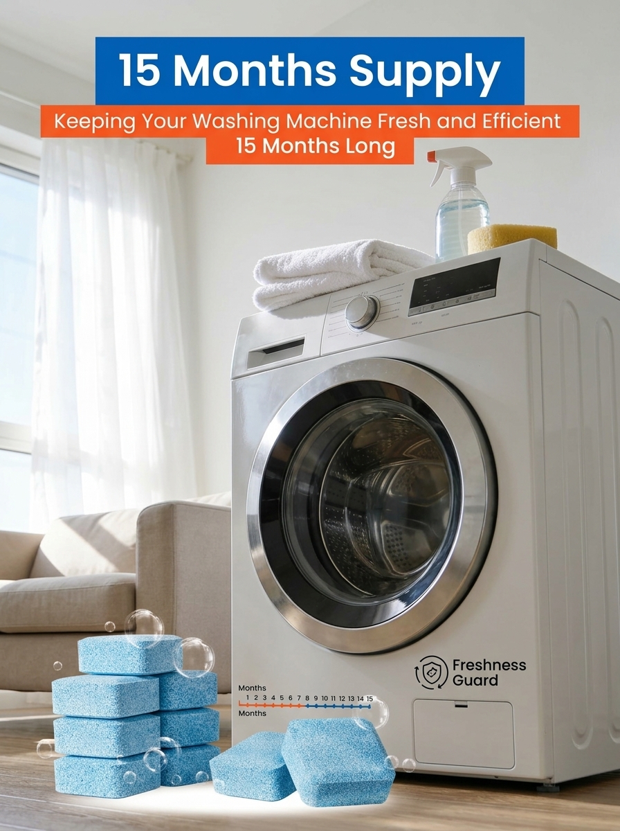 [Remove scale, kill bacteria and mold] Washing machine cleaning tablet