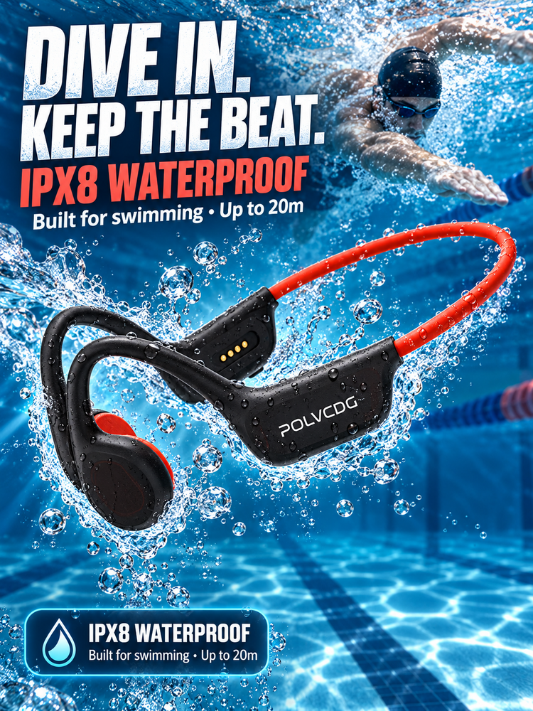 Wireless bone conduction headphones