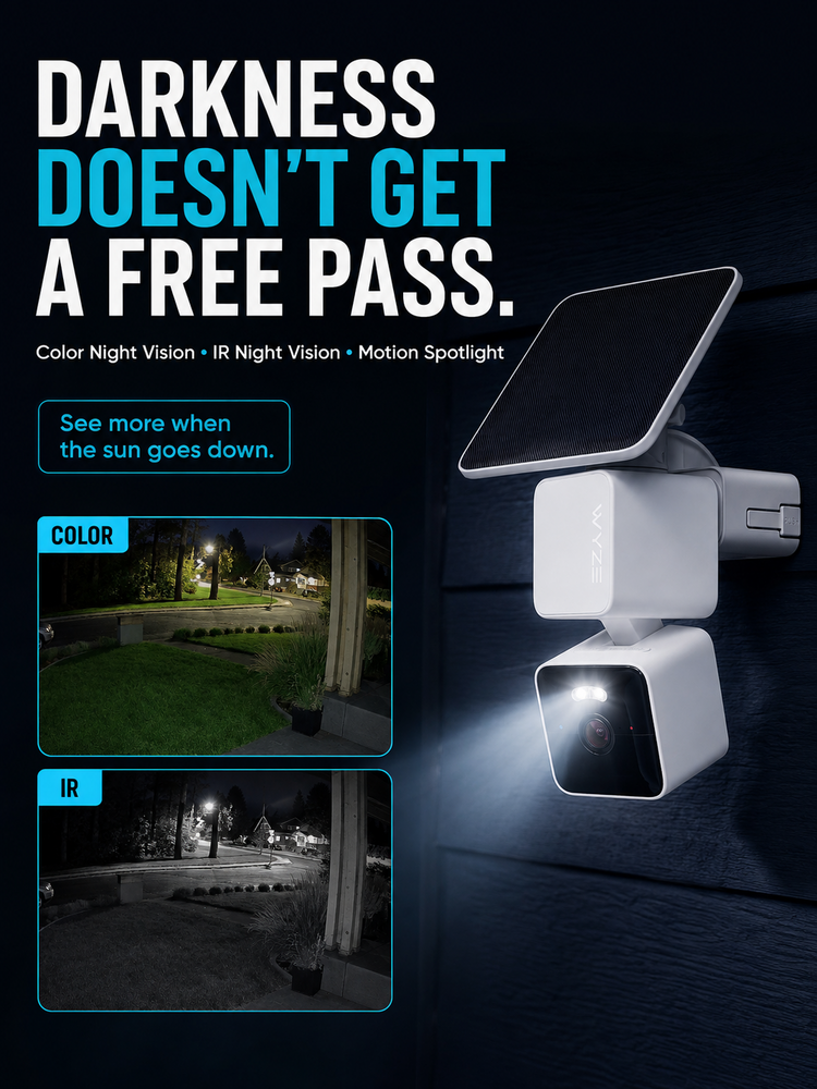 [4K Quality] Solar-Powered Surveillance Camera