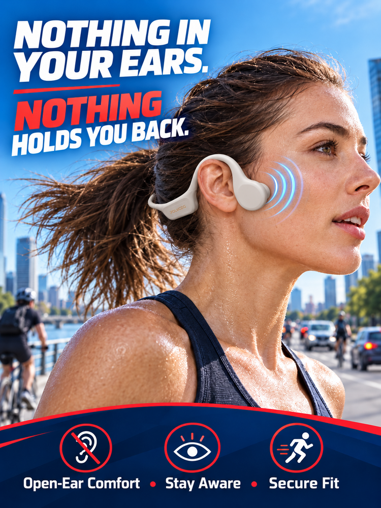 Wireless bone conduction headphones