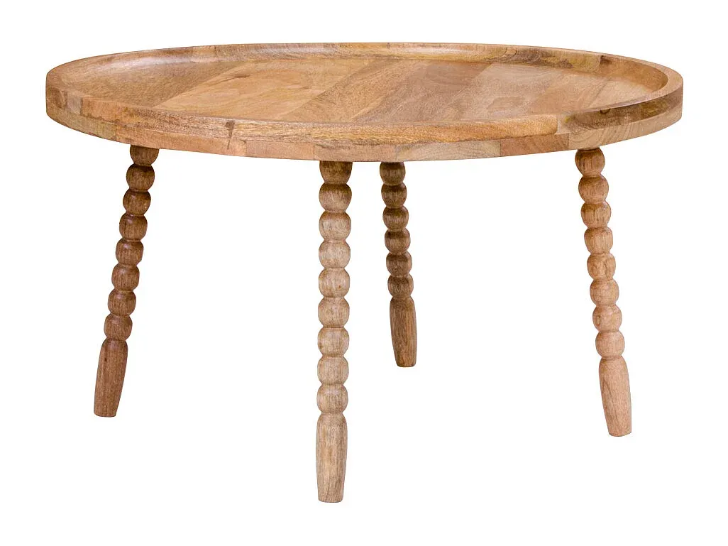 Holz Couchtisch mit natürlicher Oberfläche