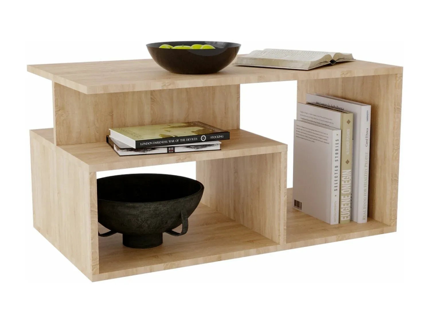 Moderner Couchtisch aus Holzwerkstoff 44x50x90cm