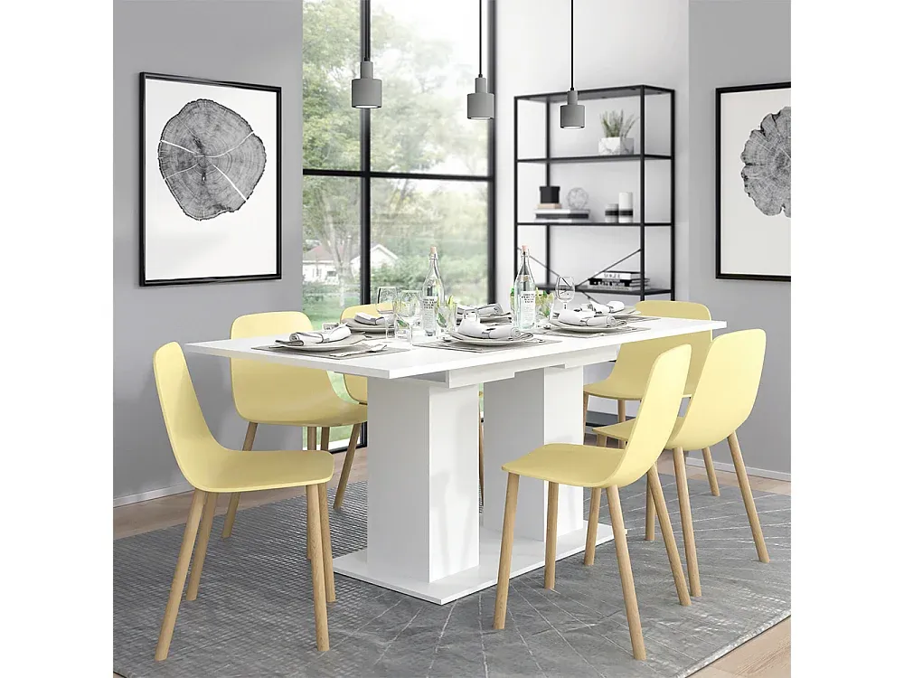 Moderner Esstisch in Anthrazit, 140x90 cm