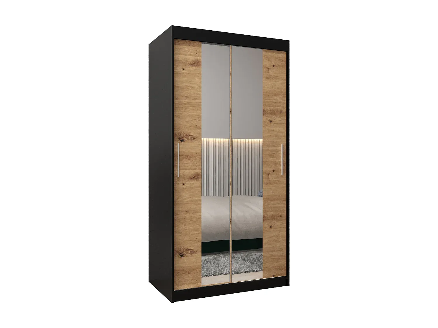 Moderner Schwebetürenschrank mit Stauraum