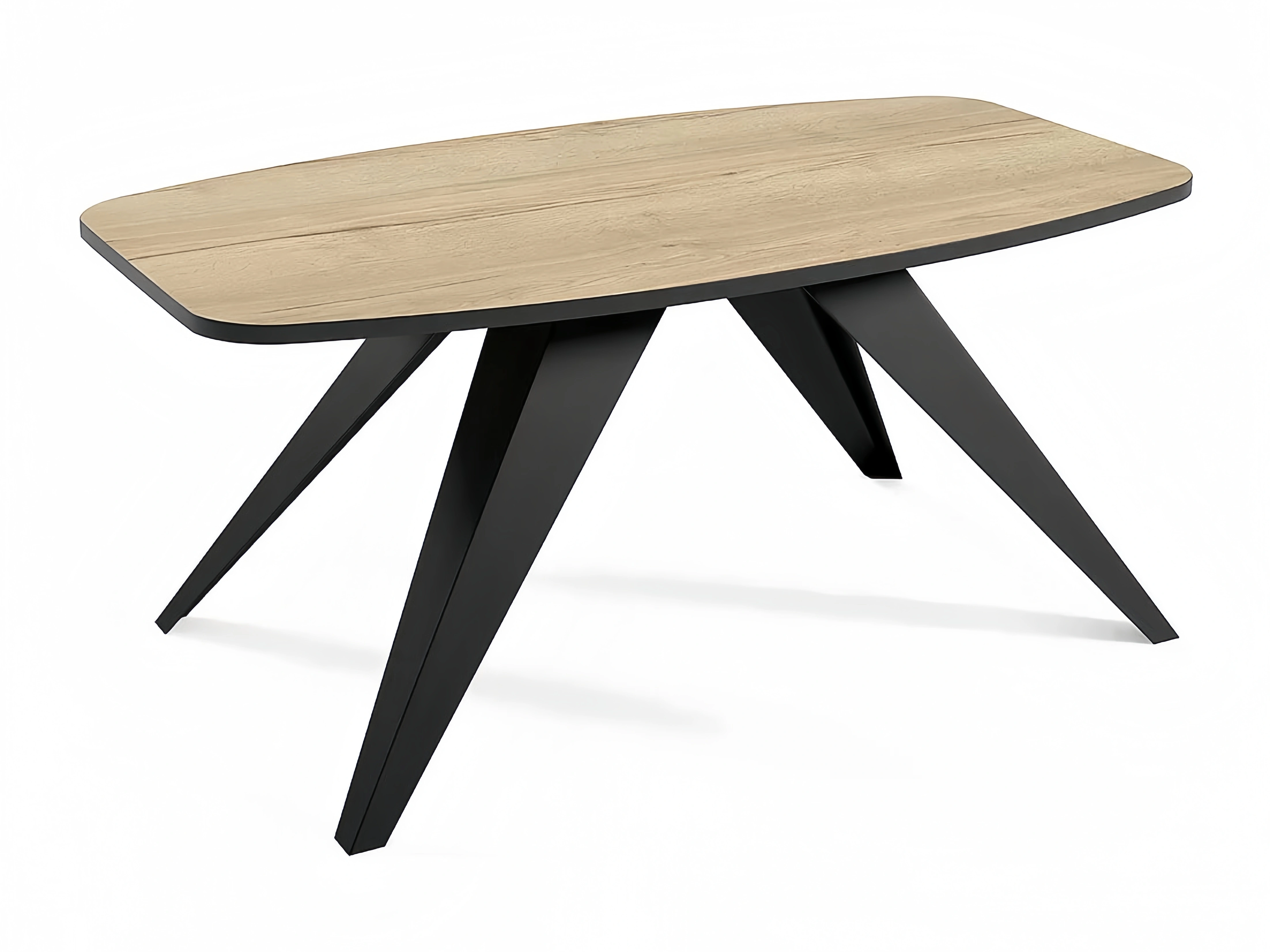 Moderner Couchtisch aus Eiche und Schwarz