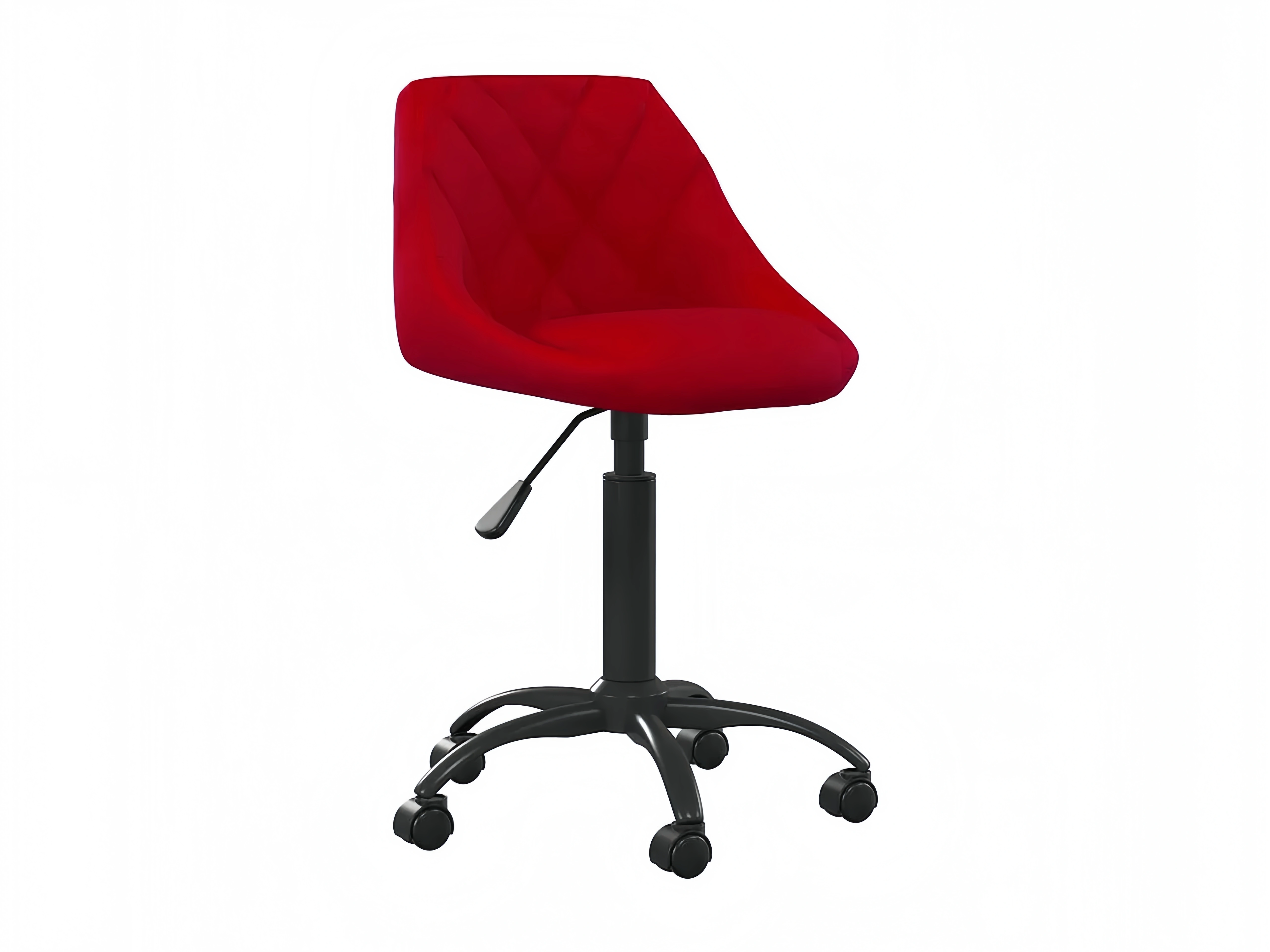 Ergonomischer Schreibtischstuhl, weinrot, samtig