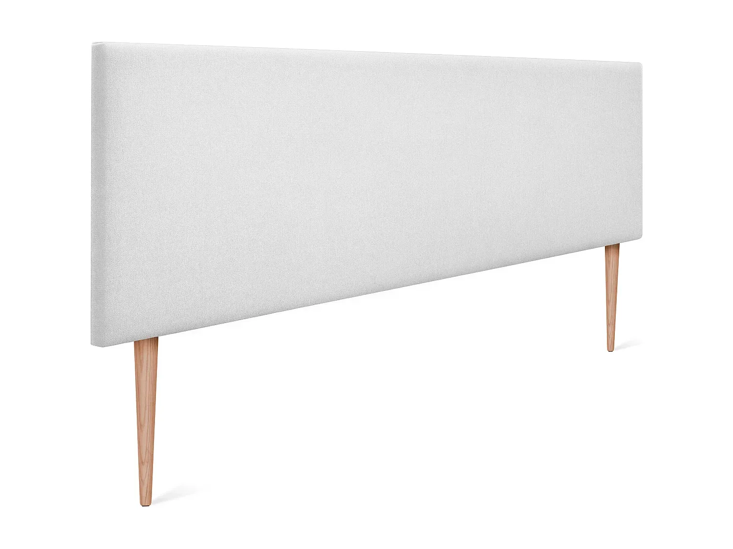 Stoff-Kopfteil für Betten in Weiß 135x105cm