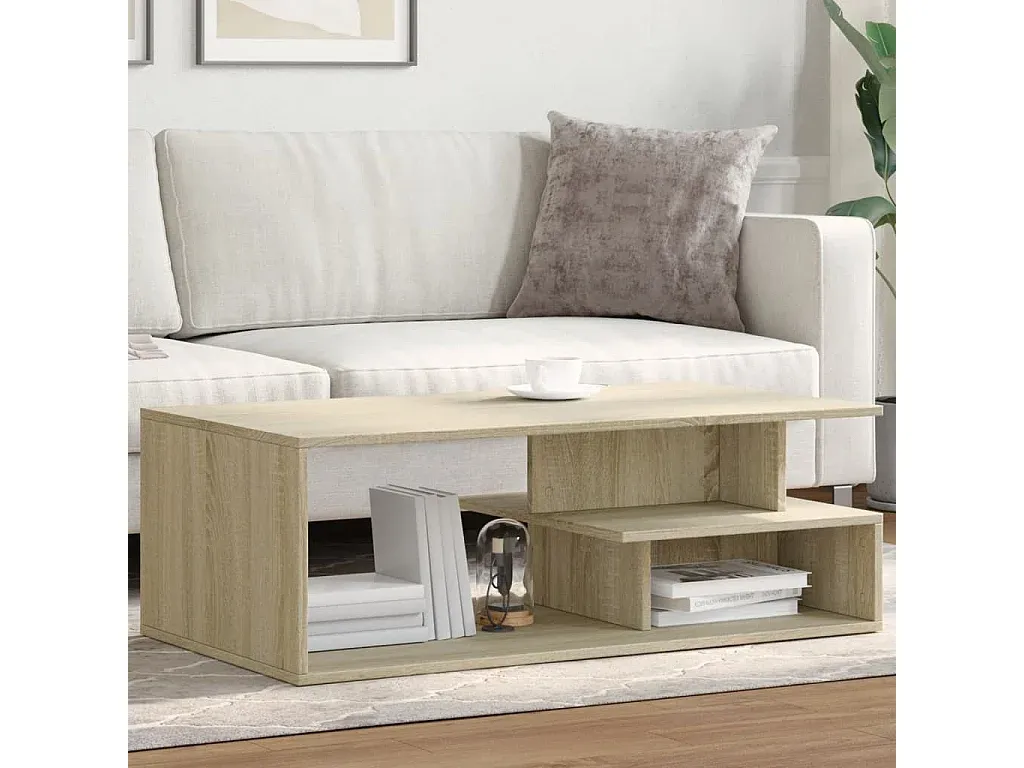 Moderner Wohnzimmertisch aus Holzwerkstoff 102x55x35 cm