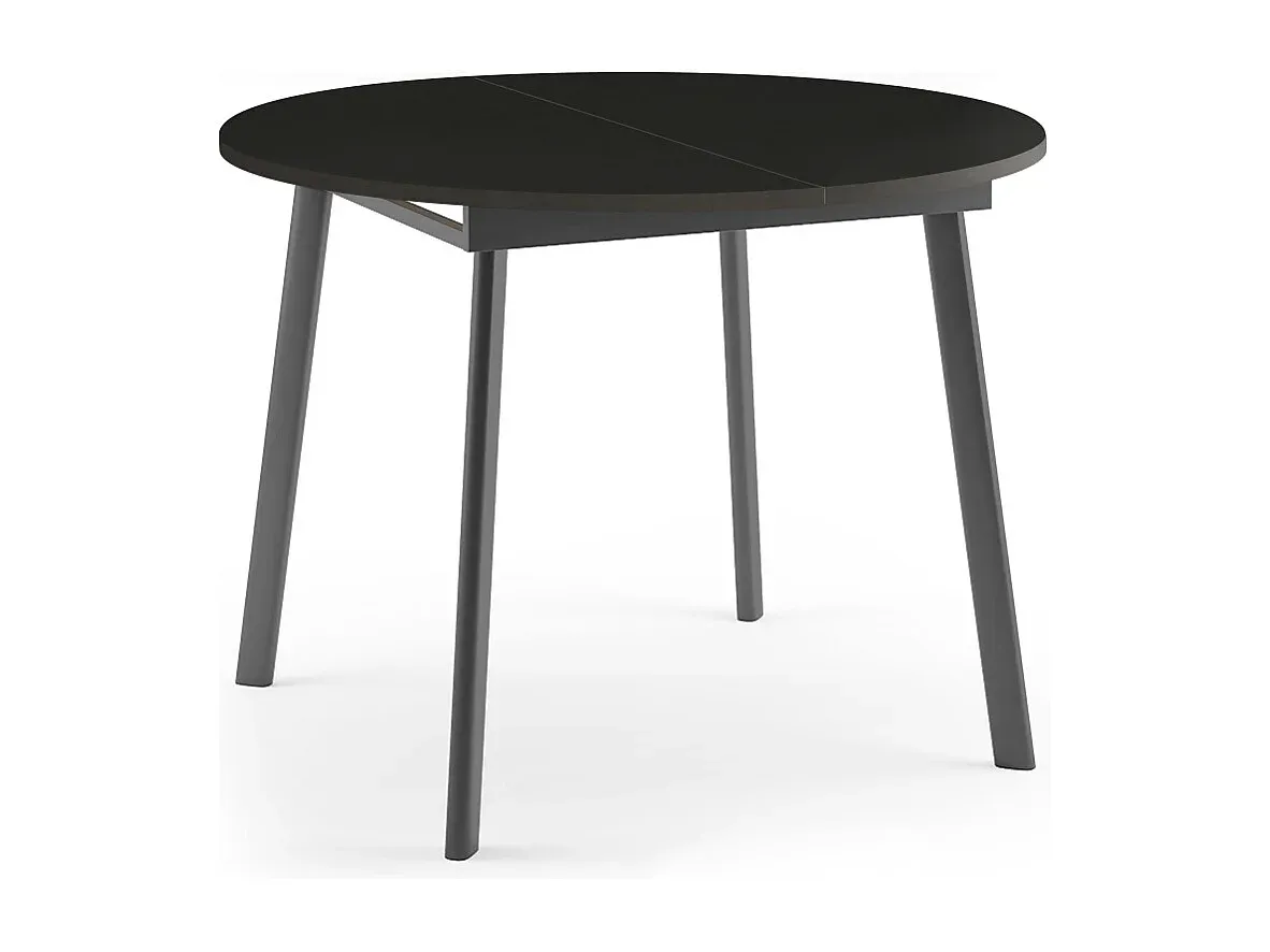 Moderner Ausziehbarer Esstisch in Schwarz und Graphit