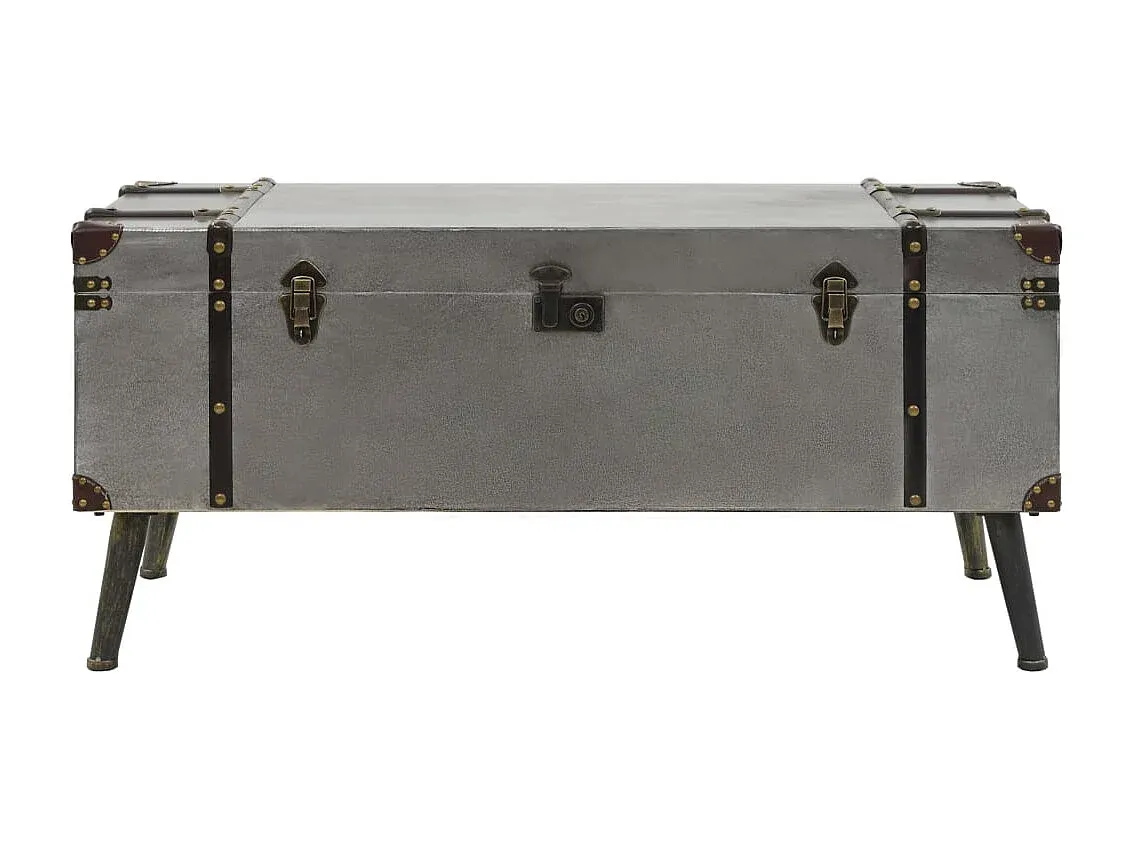 Moderner Beistelltisch aus MDF und Aluminium, 102x51x47,5 cm