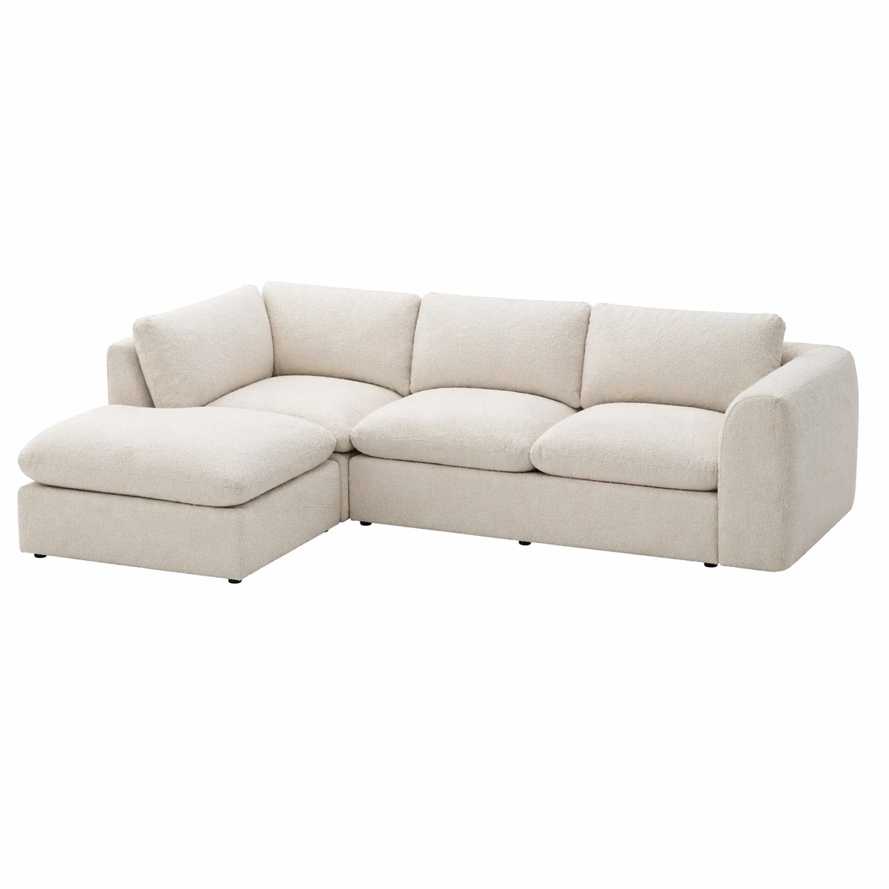 Sofa modular de 4 piezas con chaise longue derecha estilo contemporaneo-nexaglance