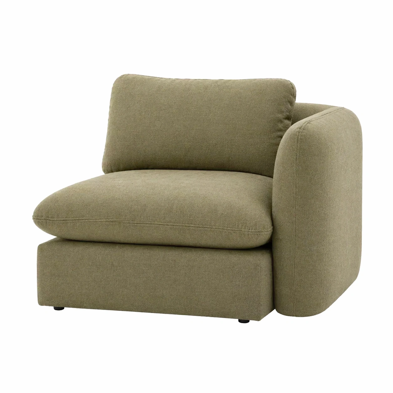 Módulo de sofá moderno con brazo lateral derecho y cojín amplio de dise?o compacto-nexaglance