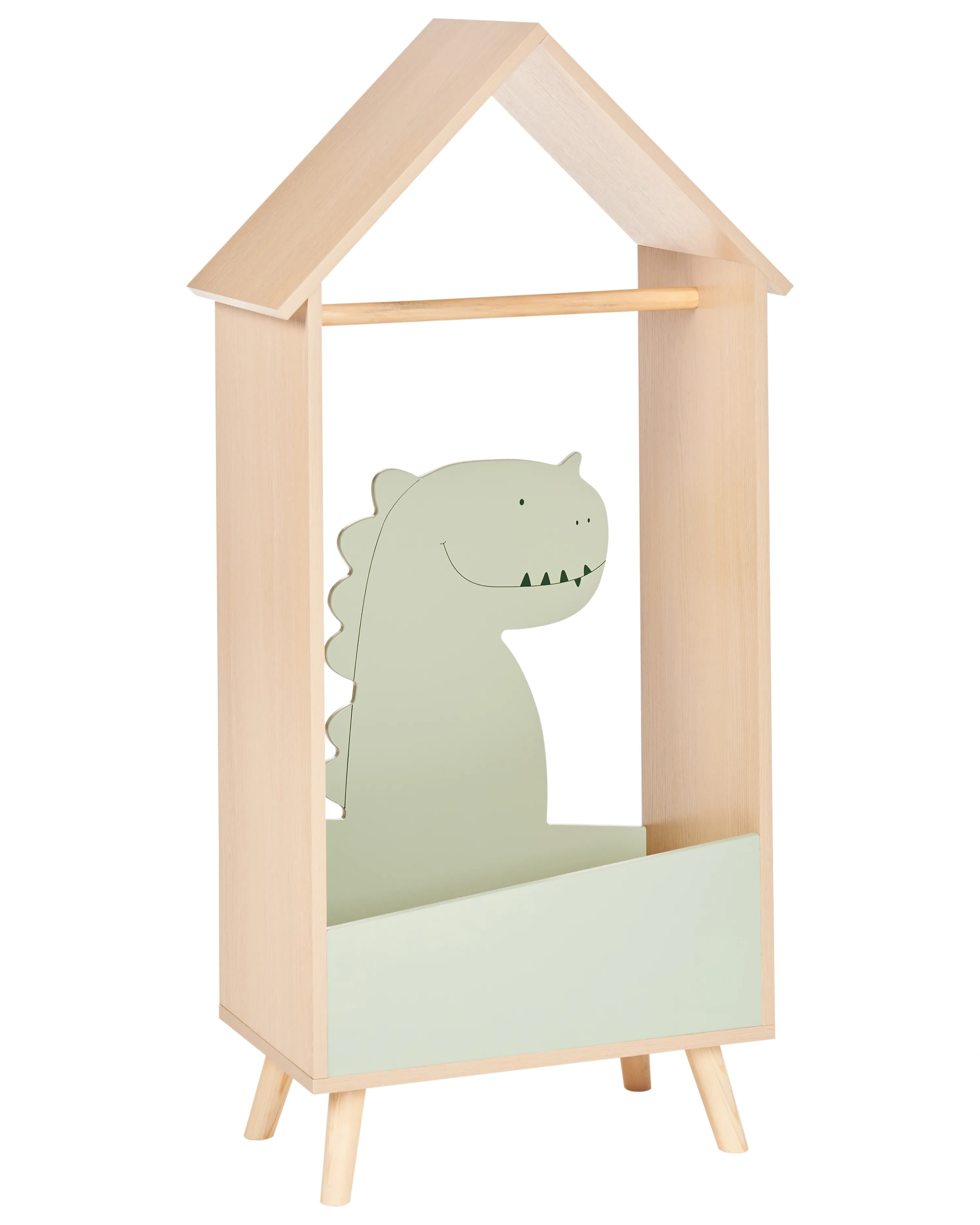 Estantería Infantil Decorativa con Dise?o de Dinosaurio en Forma de Casa-nexaglance