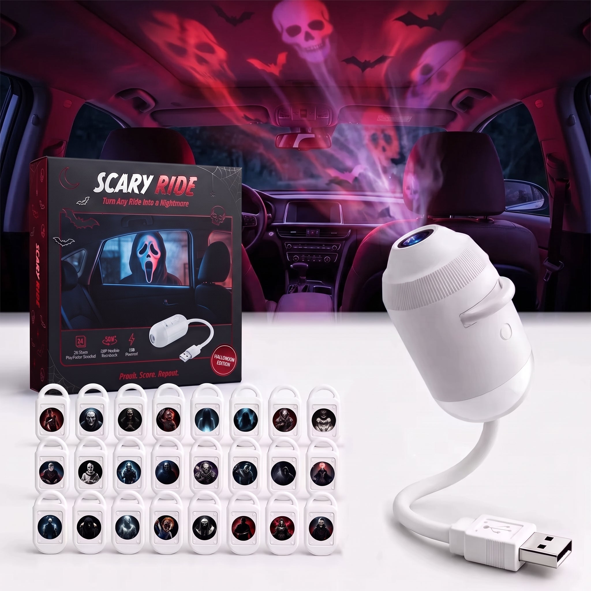 ScaryRide-USB Projector