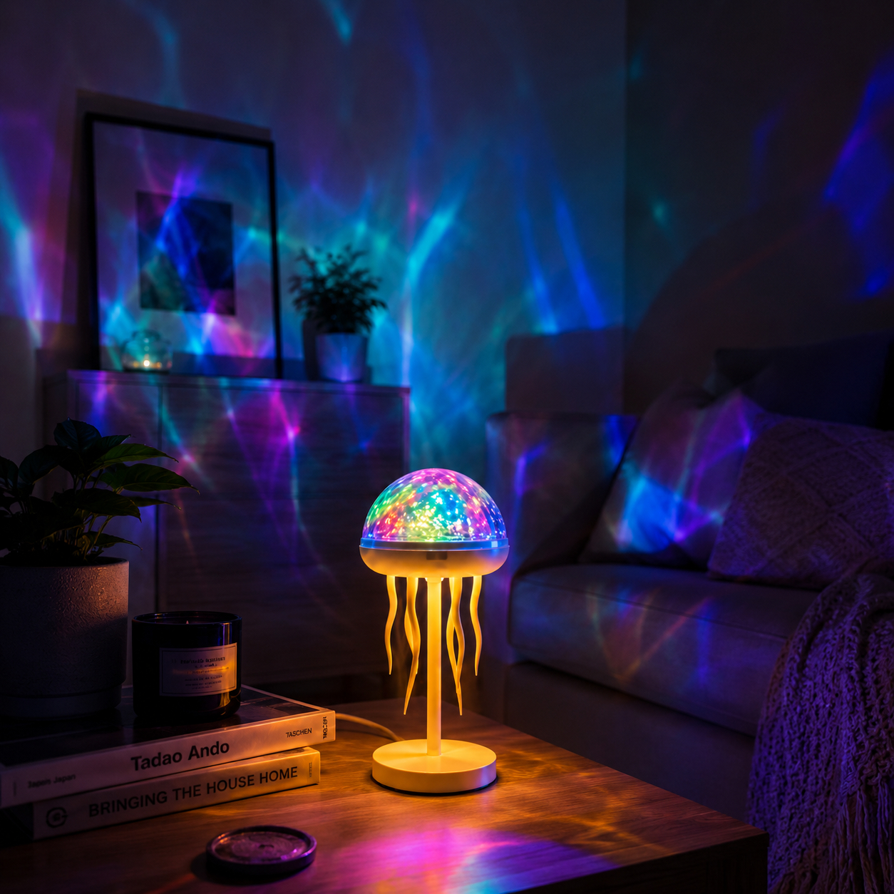 Water ripple jellyfish light