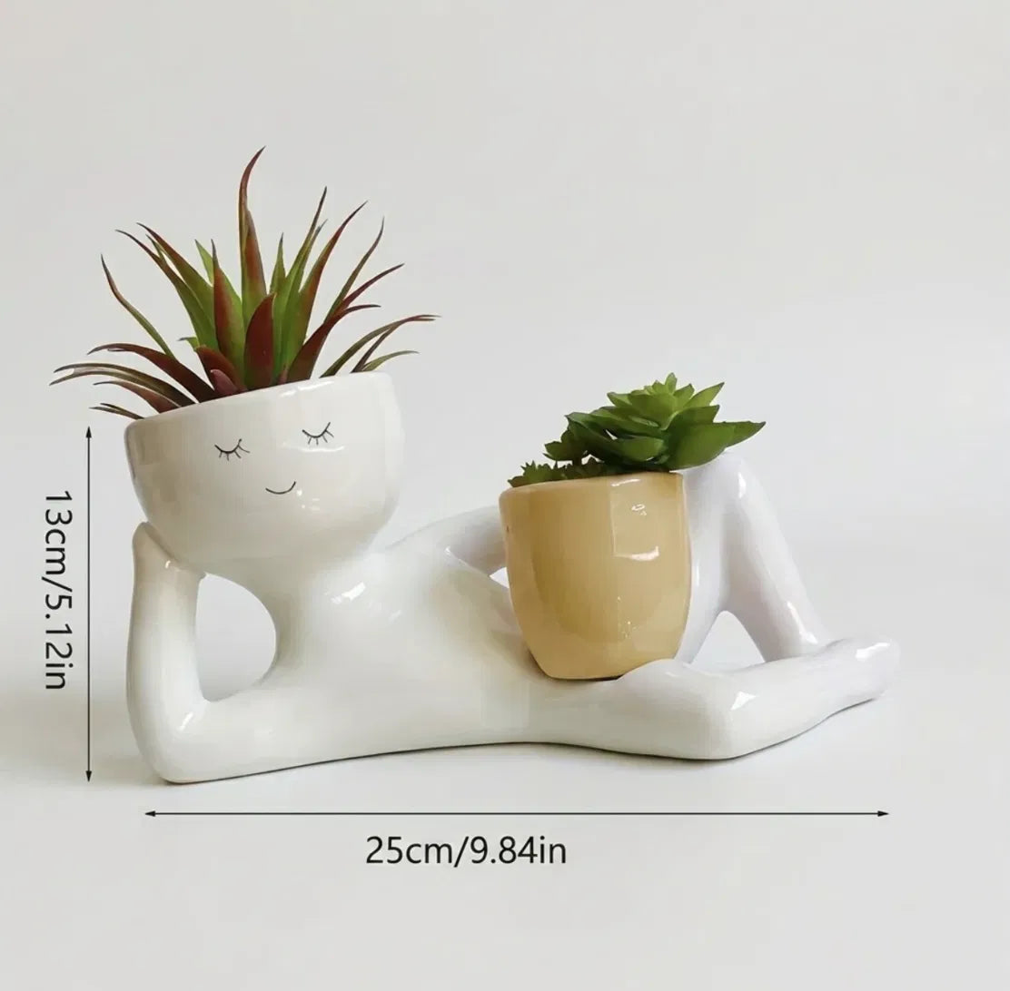 Relaxed Pose Decorative Planter