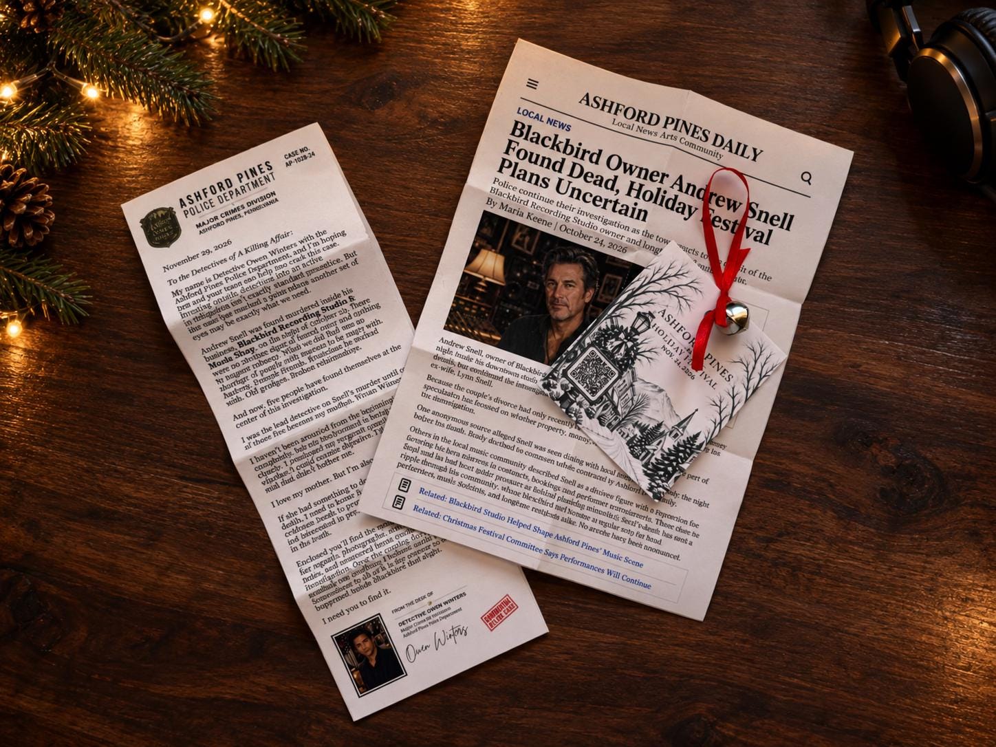 24-Day Murder Mystery Advent Calendar for Adults: Blackbird Cold Case Detective Game
