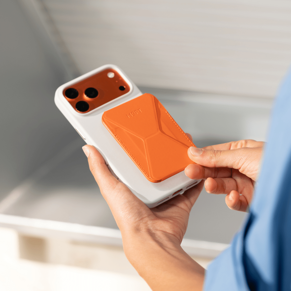 Trackable Snap-on Phone Stand & Wallet