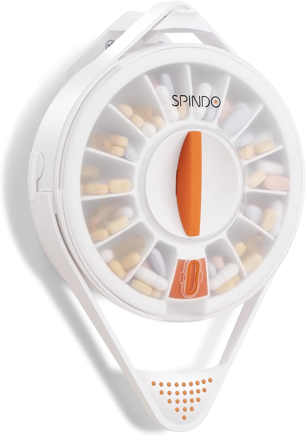 Fullicon Pill Dispenser with 14 Large Compartments and Child-Proof Lock
