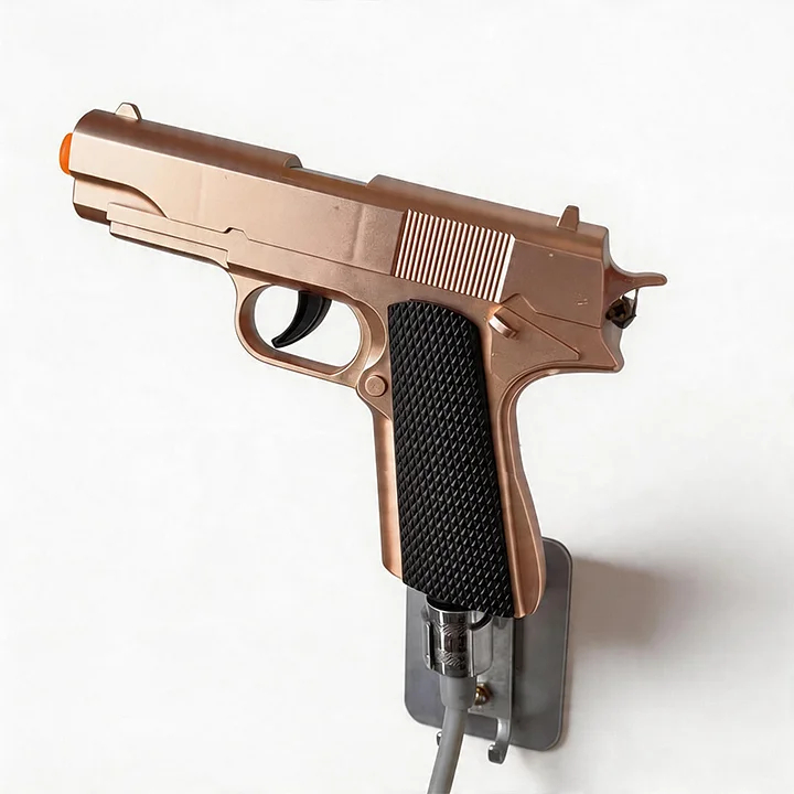 911 Pistol Shower Head – Tactical High-Pressure Cleaning Gun with 2M Spiral Hose & Adapter