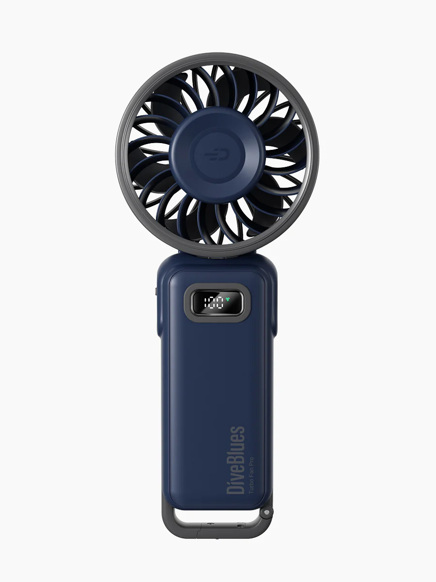 Mini Portable Handheld Fan 100 Speed Digital Display High-Speed Battery Turbo Fan