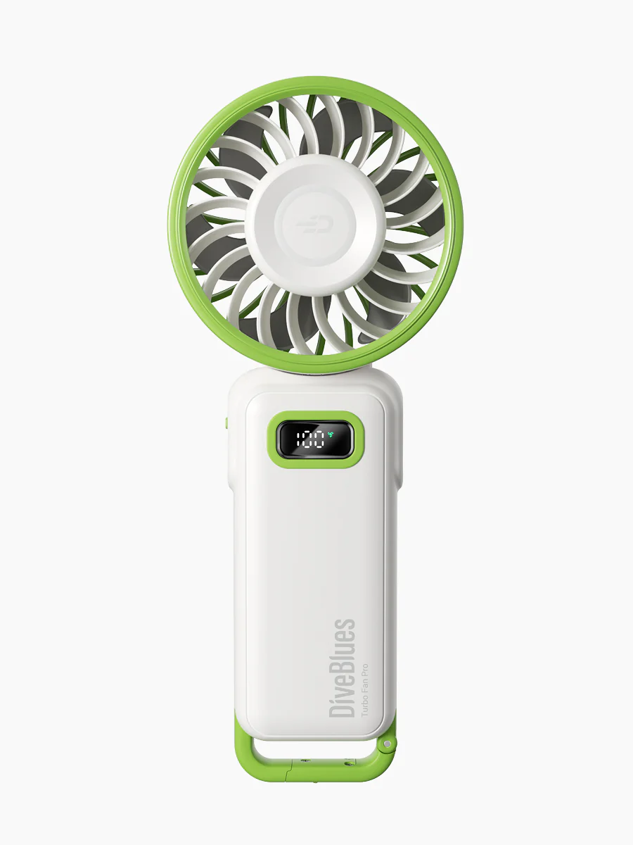Mini Portable Handheld Fan 100 Speed Digital Display High-Speed Battery Turbo Fan
