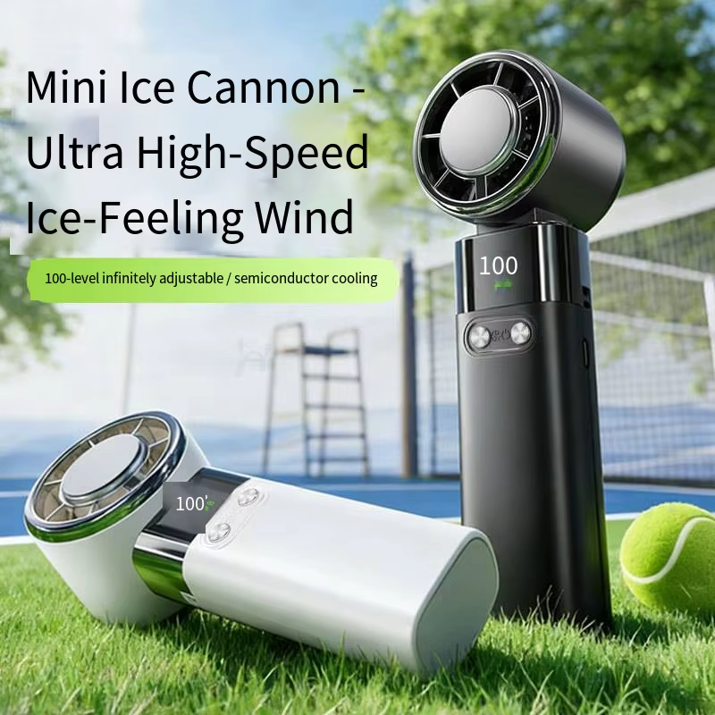 Semiconductor Bladeless Handheld Fan Turbo High Speed Portable USB Rechargeable Brushless Motor Mini Desk Fan Personal Wearable