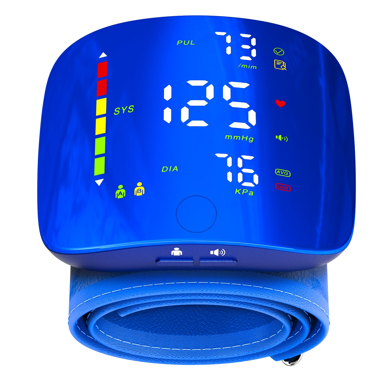 Wrist Blood Pressure Monitor, Automatic LED Display BP Machine for Home Use