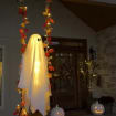 Halloween Ghost Swing Decor, Lighted Hanging Porch Decoration for Halloween Lovers